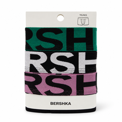 Bershka 3-Pack Boxers 'Black'